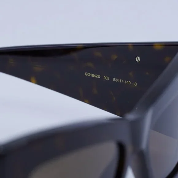 🕶️ New Gucci GG1842S 002 Sunglasses - Havana Frame, Brown Lenses